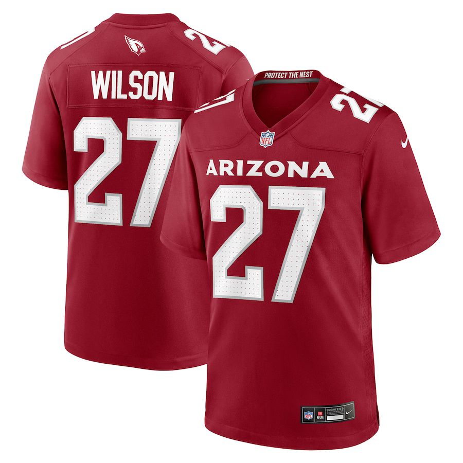 Men Arizona Cardinals #27 Divaad Wilson Nike Cardinal Team Game NFL Jersey->arizona cardinals->NFL Jersey